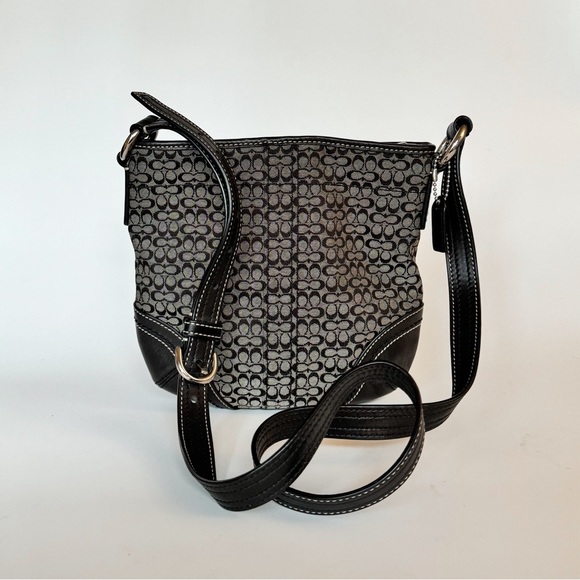 Coach Mini Signature Monogram Shoulder Bag - Picture 1 of 4